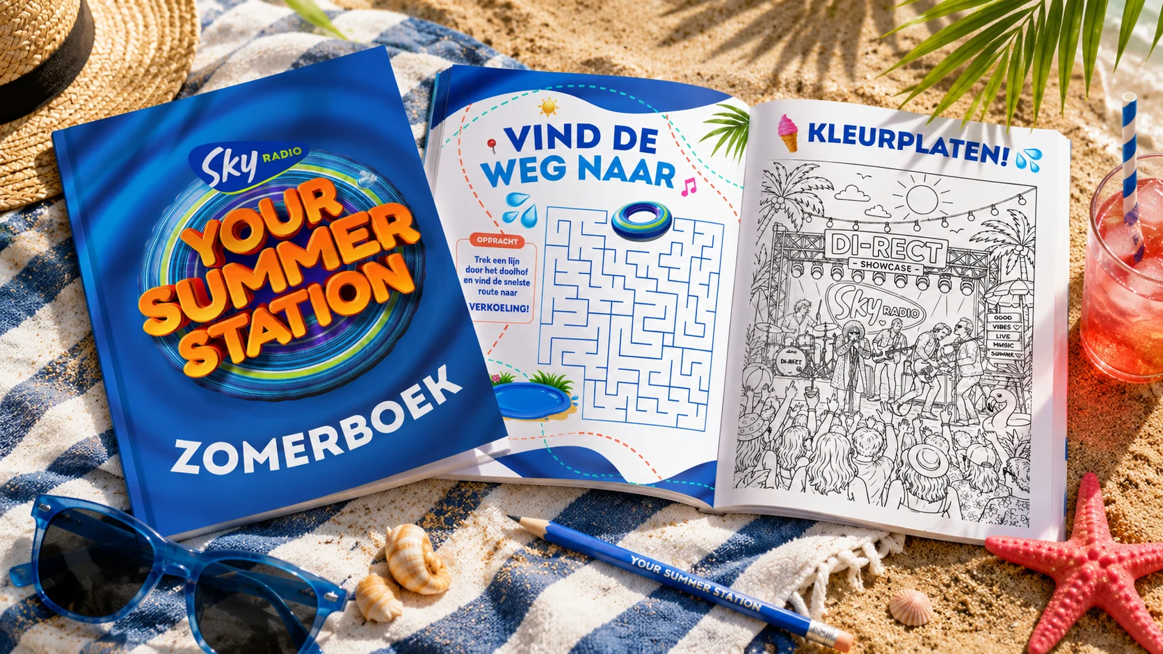 Sky Radio Zomerboek: gratis vakantieboek vol zomerspellen voor jong en oud