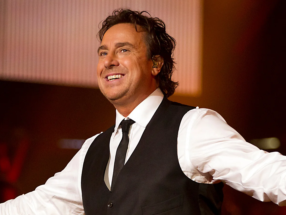 Davina Michelle met Marco Borsato in De Kuip