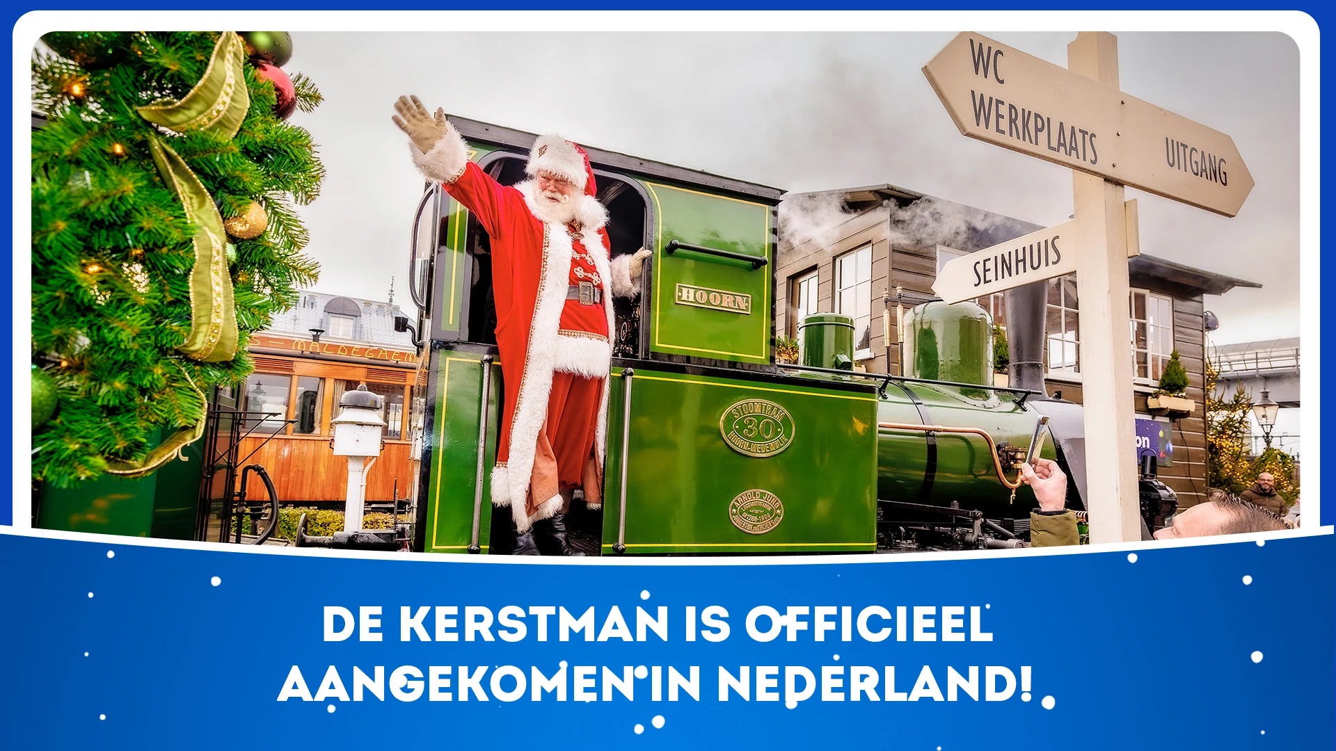 De Kerstman is officieel aangekomen in Nederland!
