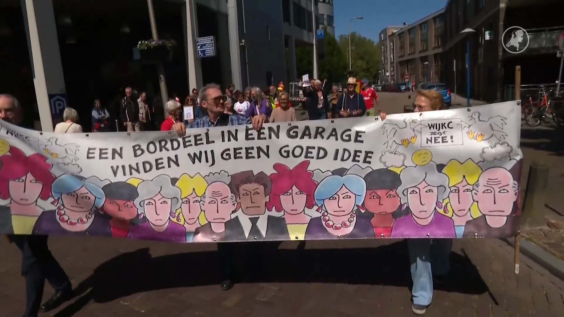 Buurtbewoners protesteren tegen prostitutie in parkeergarage in hartje Utrecht