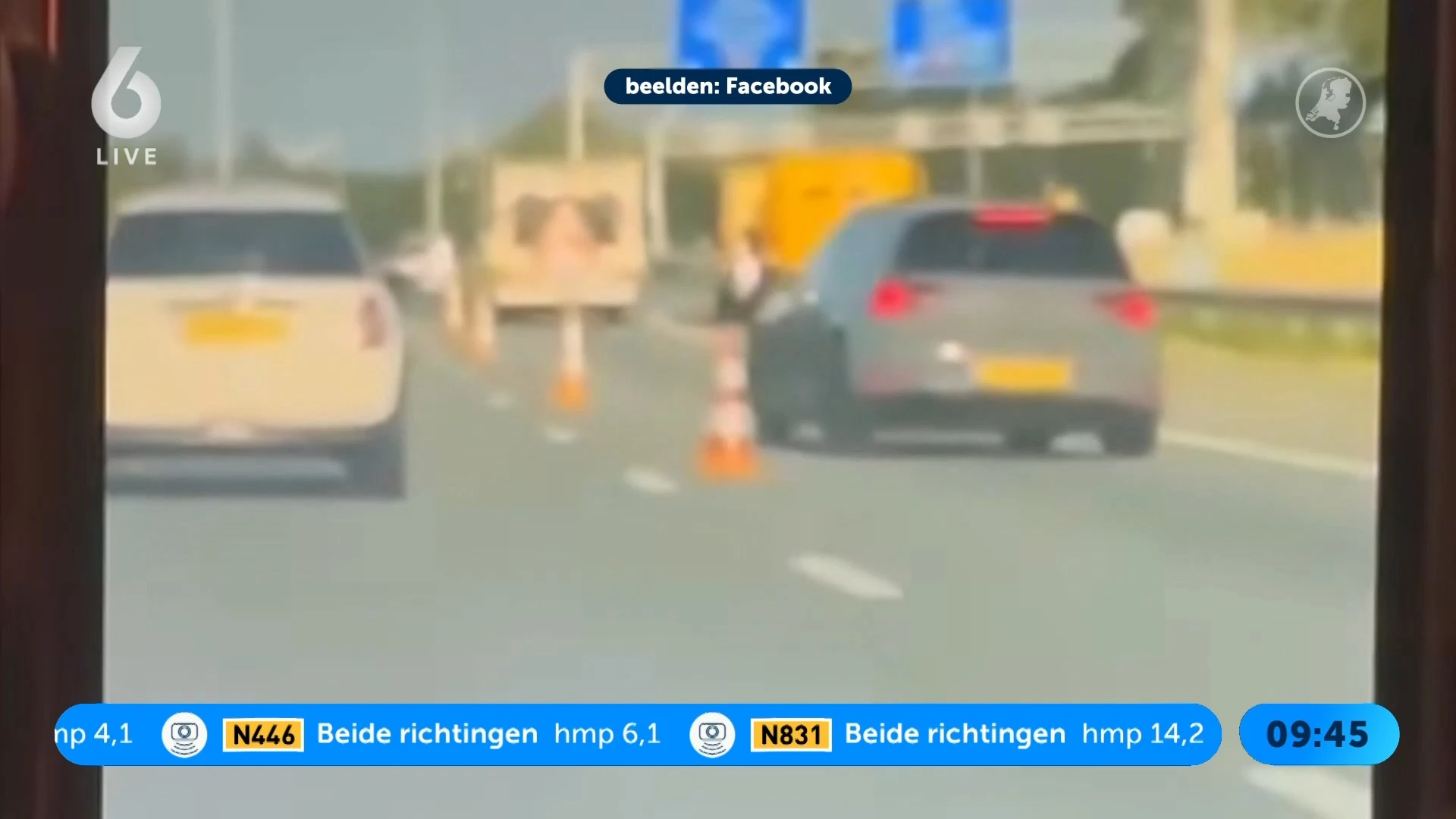 Woede over levensgevaarlijk rijgedrag automobilist bij wegafzetting