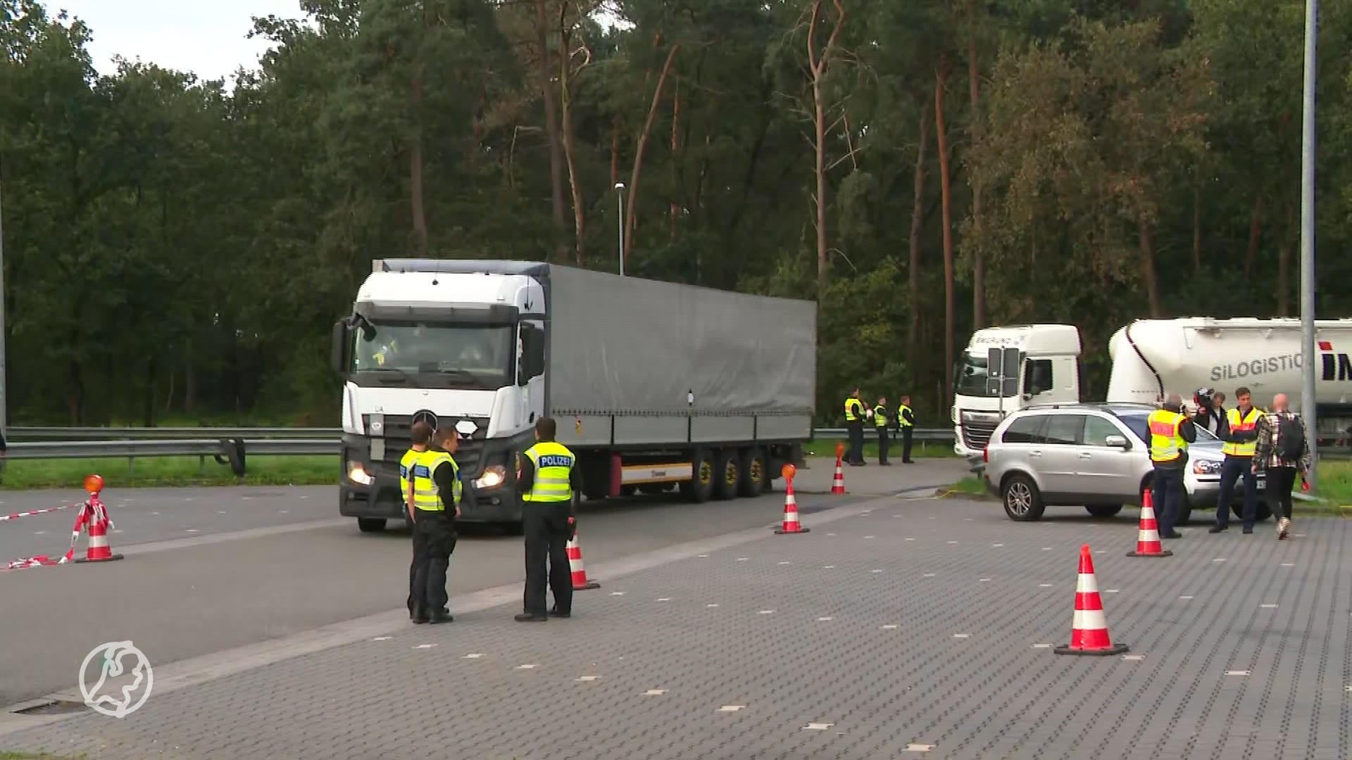 Transportbedrijven krijgen de zenuwen van controles bij Duitse grensovergang