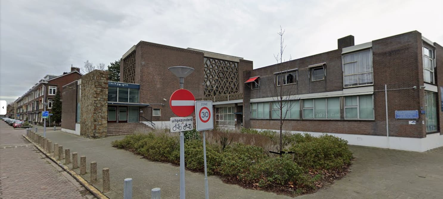 Brand gesticht bij synagoge in Rotterdam