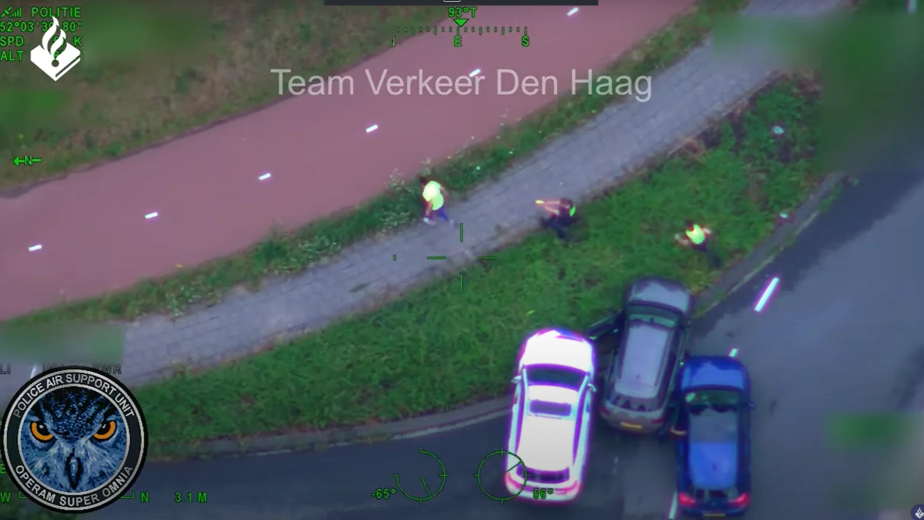 ZIEN: Ontsnapte gevangene scheurt door Den Haag