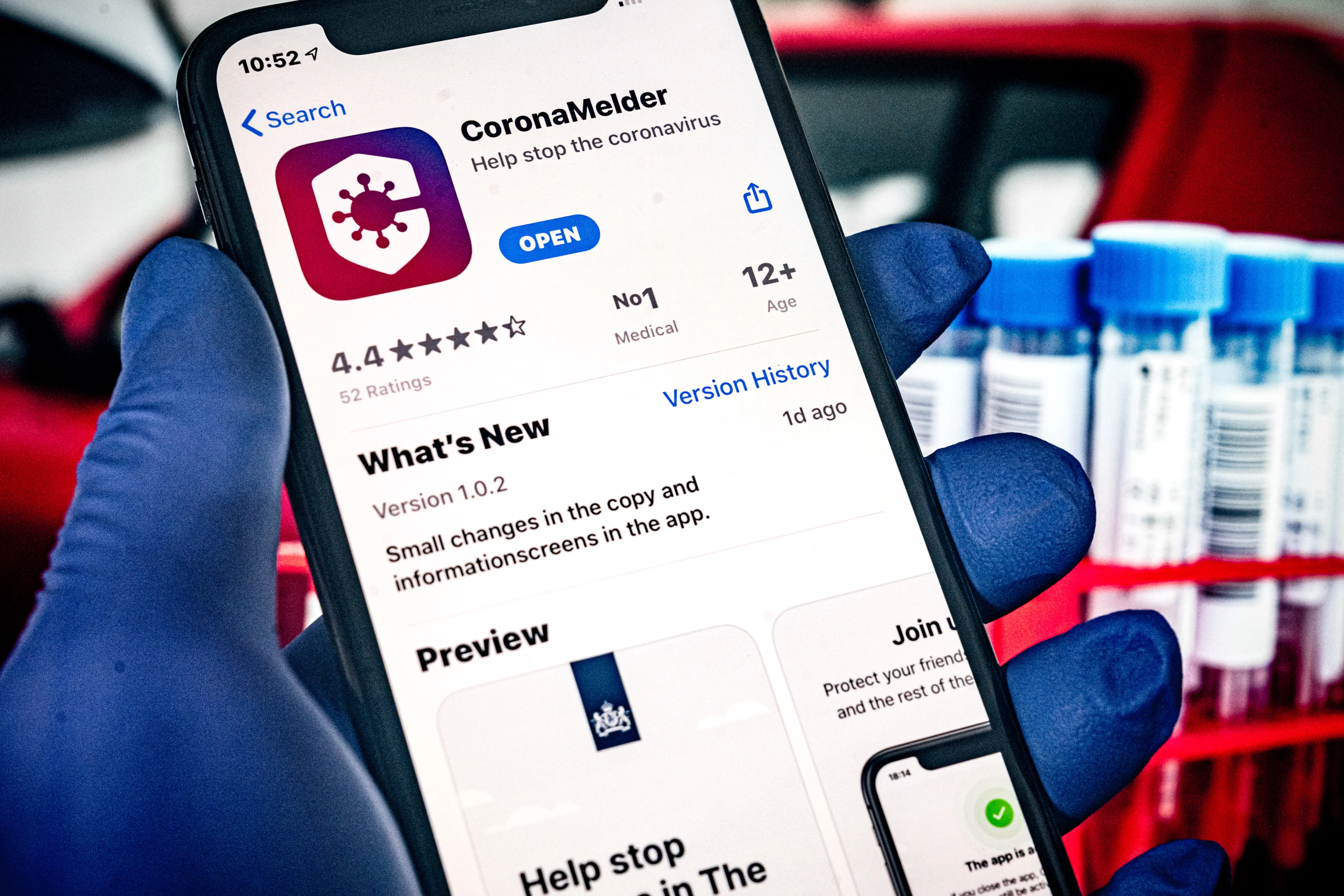 CoronaMelder heeft na twee dagen bijna half miljoen gebruikers