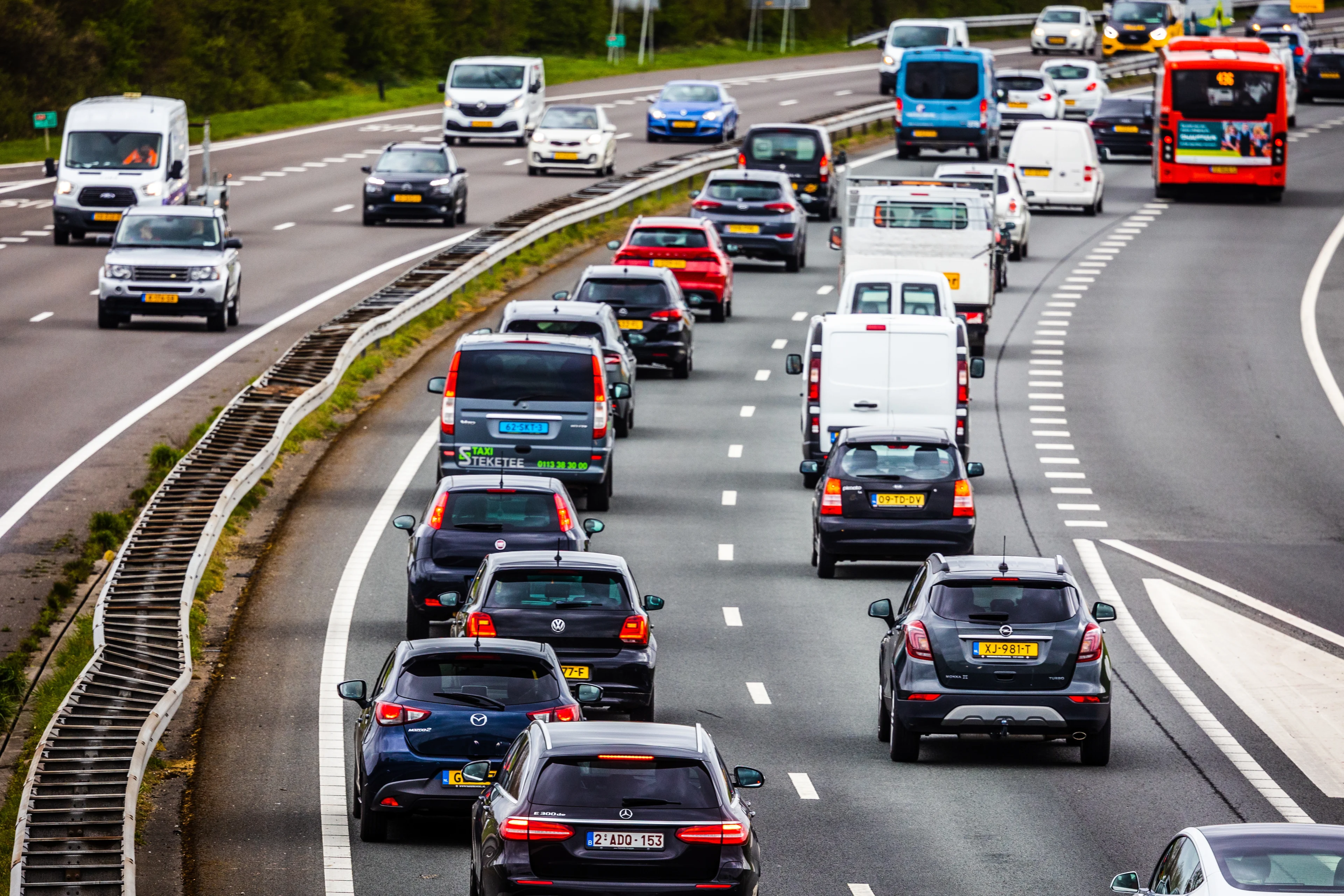 Drukste avondspits van het jaar door Hemelvaart: ruim 1100 kilometer