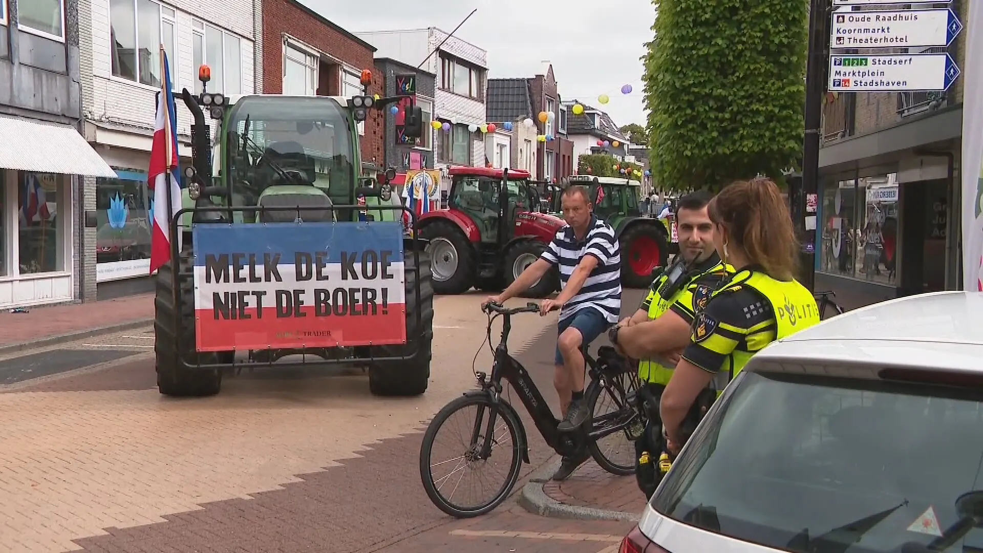 Noodbevel in Almelo na incident tijdens publieksvriendelijke actie boeren