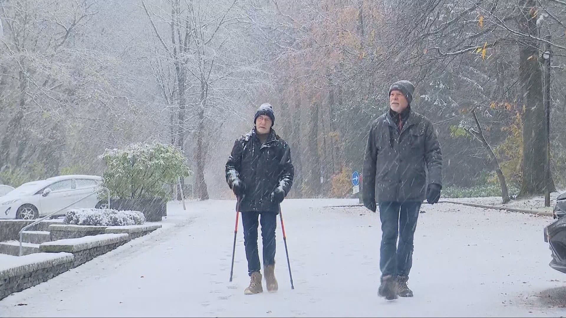 Bezoekers van Drielandenpunt genieten van dik pak sneeuw