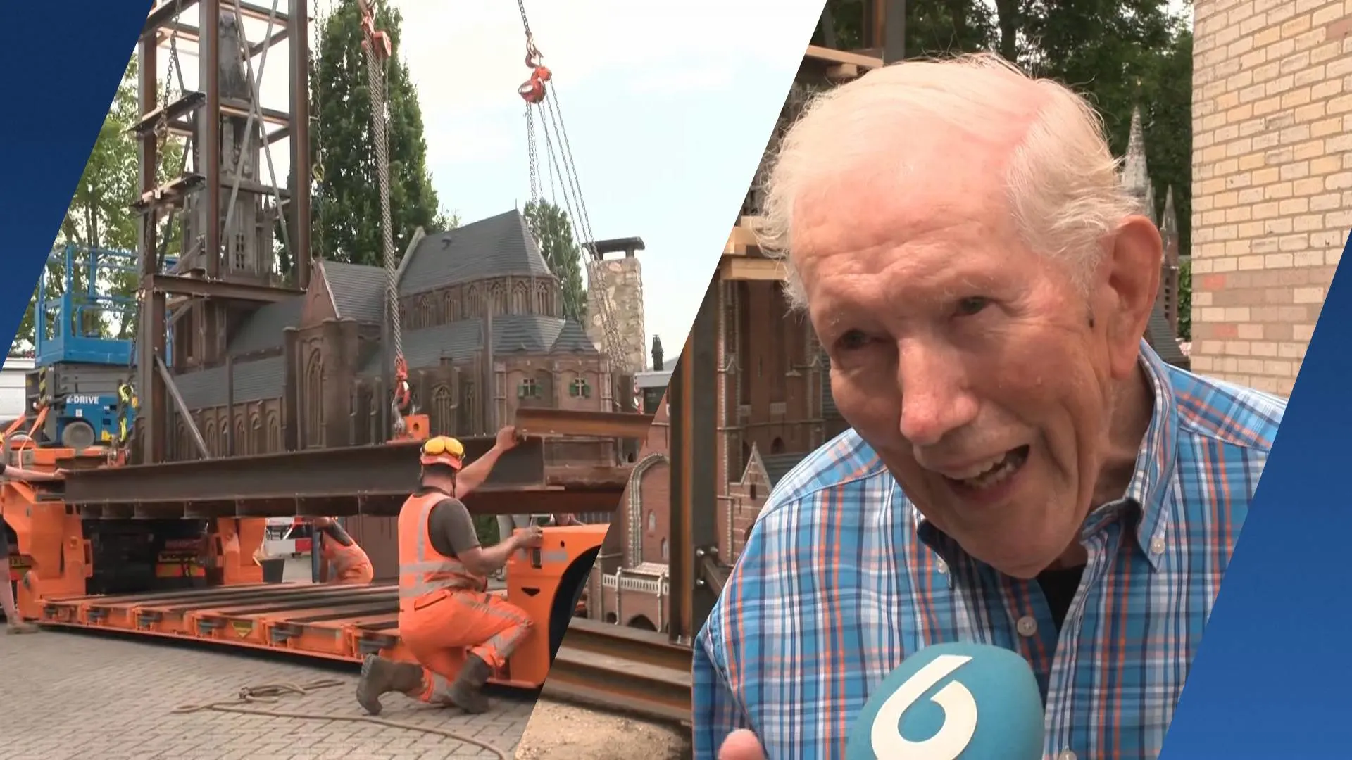 Chris (91) neemt afscheid van levenswerk: miniatuurkerk krijgt nieuw thuis