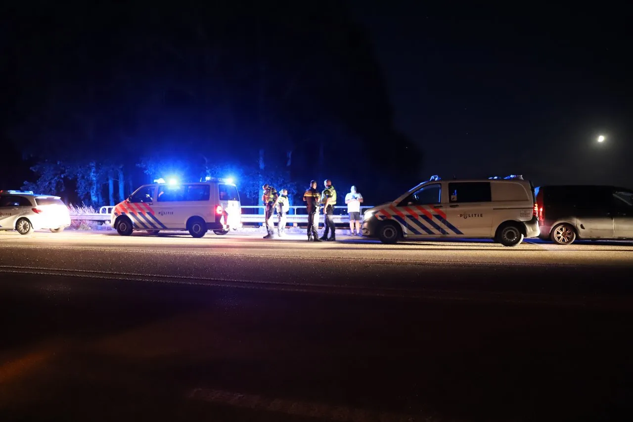 Spookrijdende trekkers op de A7 in Friesland na ingrijpen politie