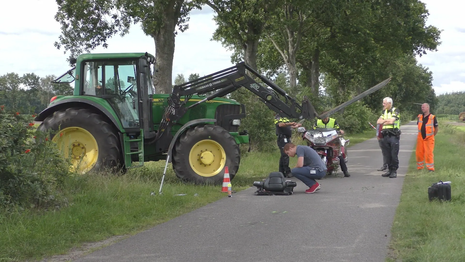 Motorrijder omgekomen na aanrijding met trekker in Wijster