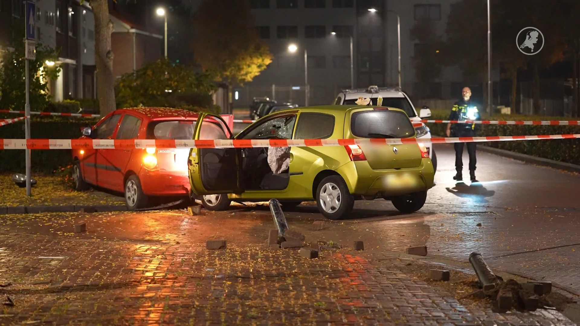 Gewonde steekpartij aangetroffen in auto na ongeluk in Oss