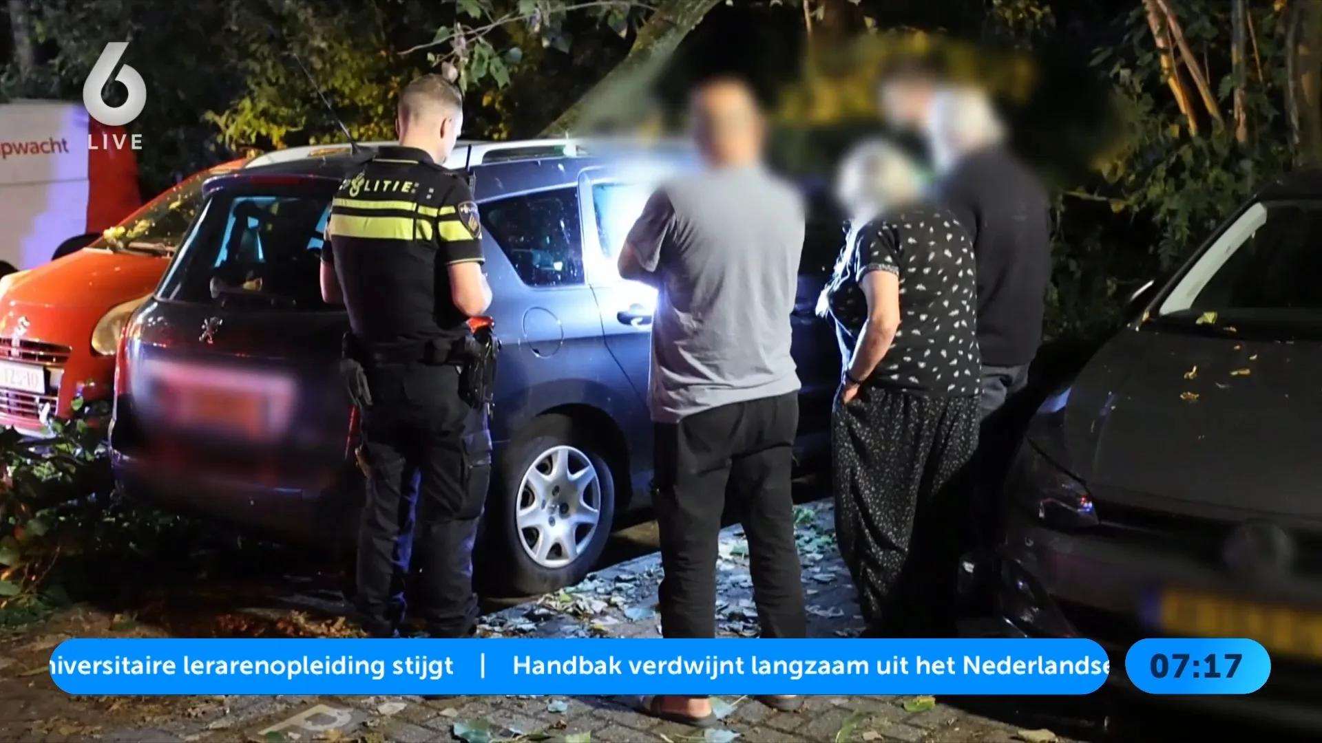 Gestolen auto na weken teruggevonden door gevallen tak