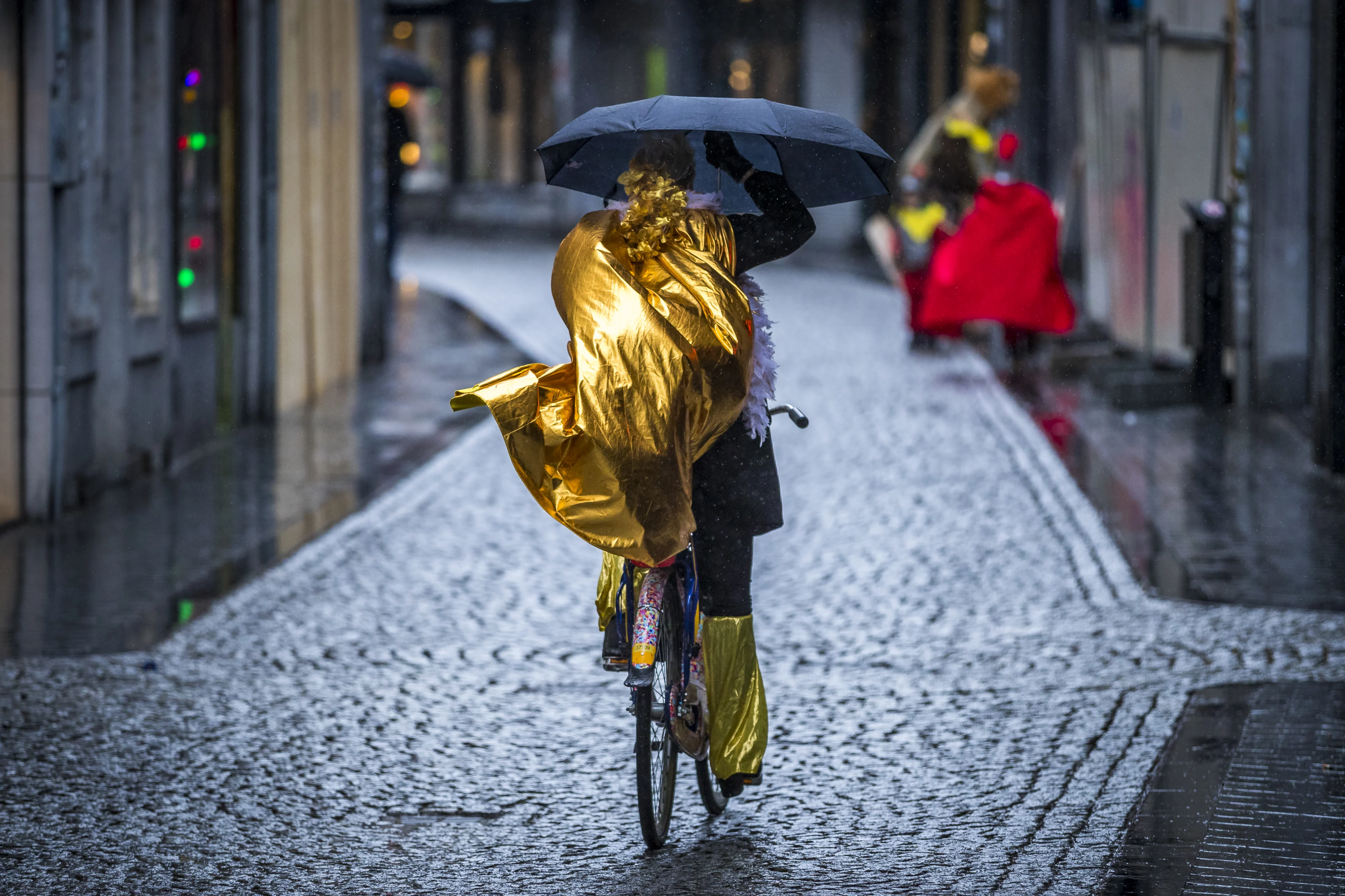Tientallen optochten afgeblazen op waaierige en kletsnatte carnavalszondag