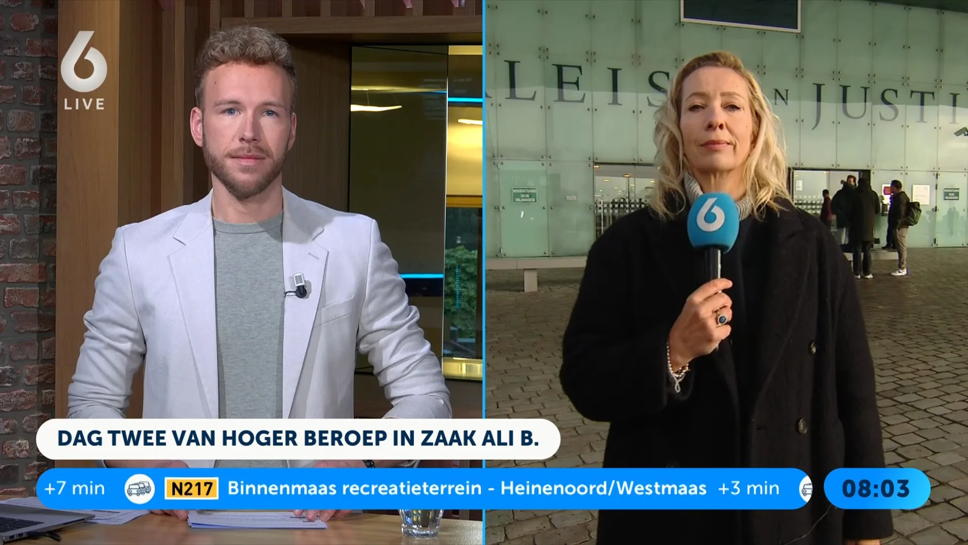 Tweede zittingsdag hoger beroep Ali B van start, rapper hoort strafeis