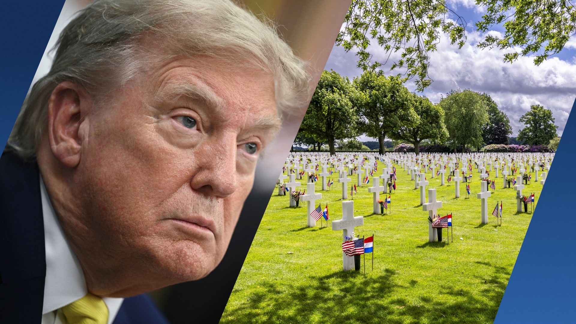 Trump gaat niet naar Amerikaanse begraafplaats in Margraten