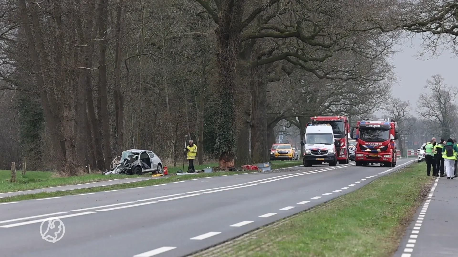 Automobilist overleden bij botsing tegen boom in Delden