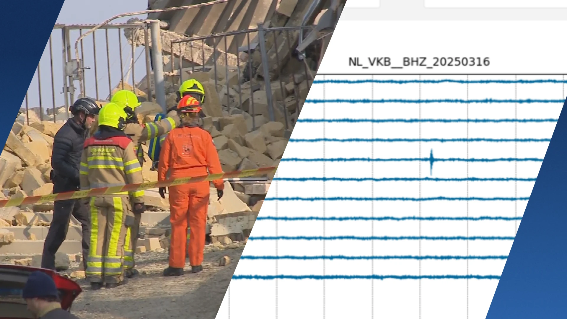 KNMI: 'Trillingen gemeten rond instorting Wilhelminatoren Valkenburg'