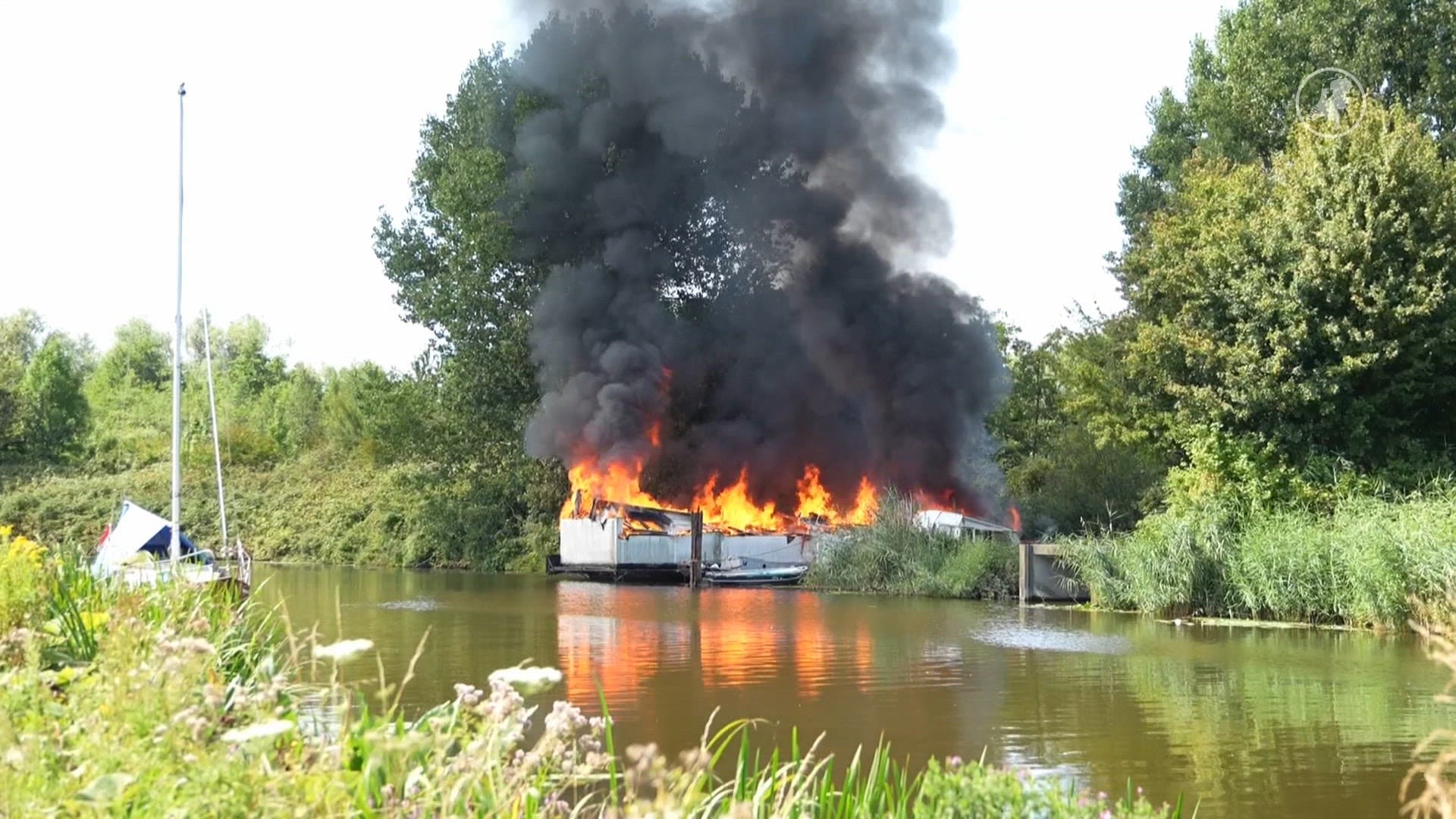 Boten in brand
