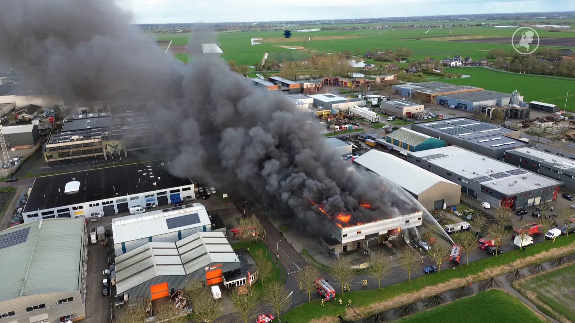 NL-Alert in Obdam vanwege brand met veel rook