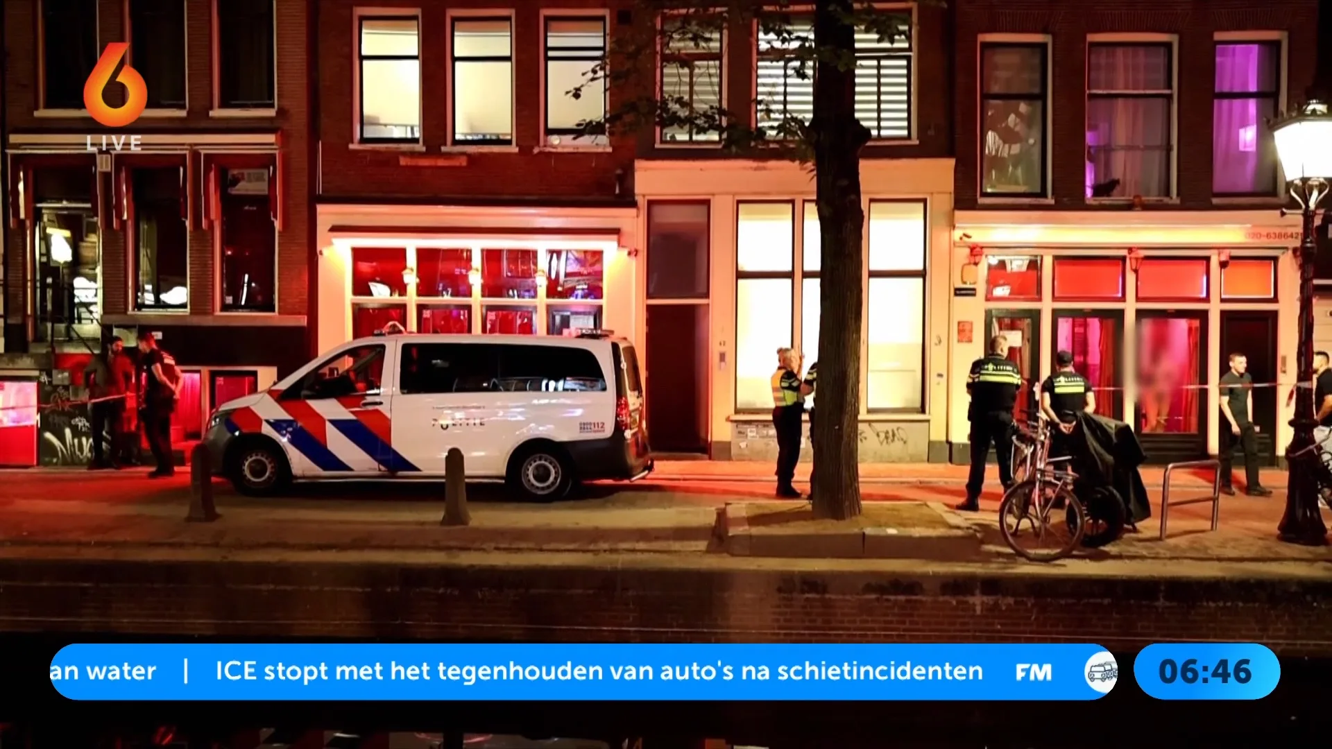 Politie Amsterdam in actie tegen mensenhandel op de Wallen