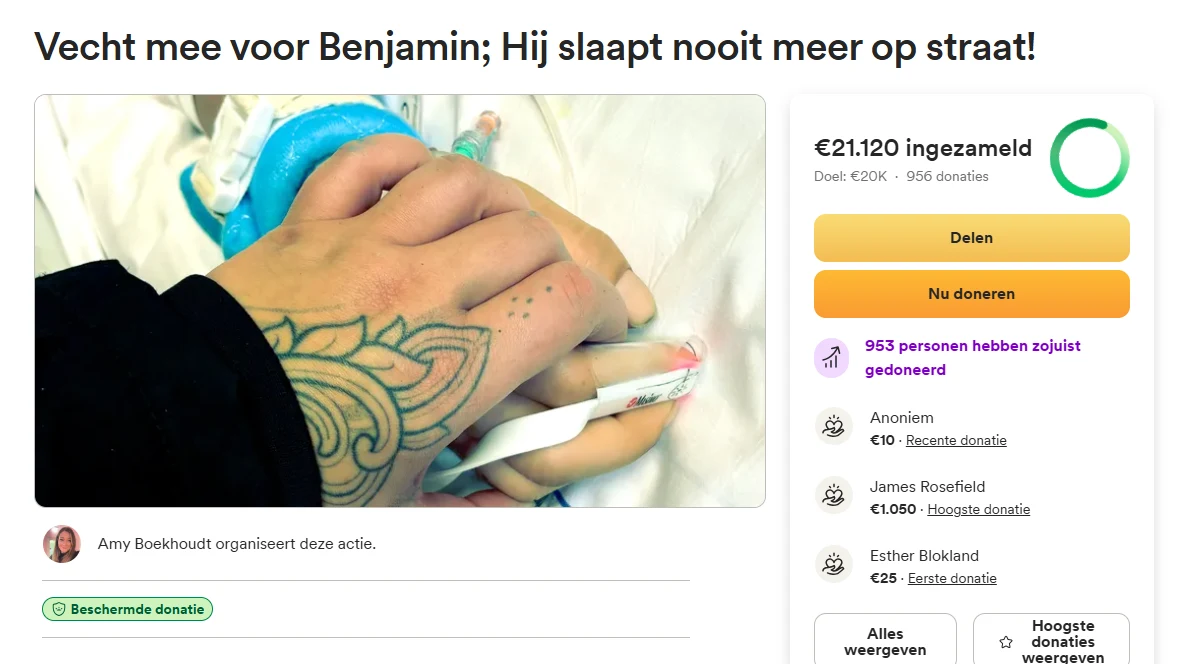 Half jaar na stoeptegelaanval gaat Benjamin (38) stapje voor stapje vooruit
