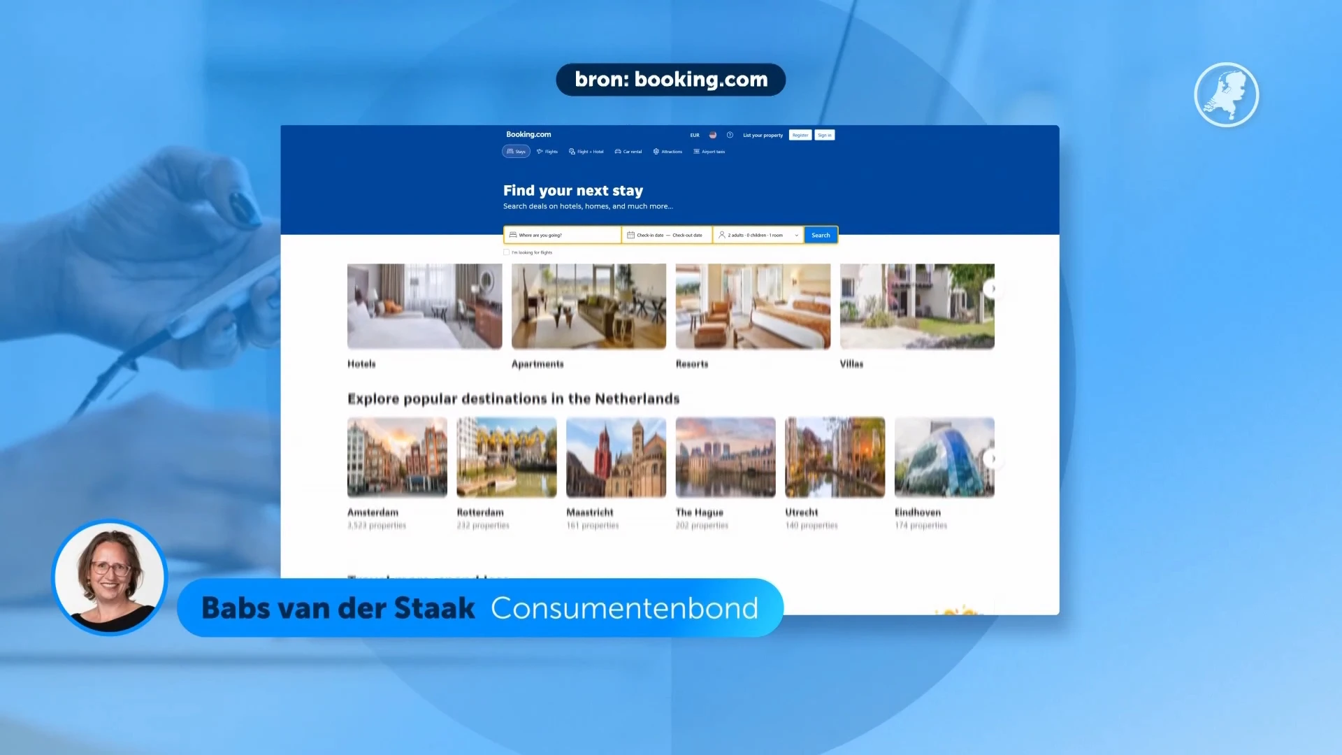 Consumentenbond begint grote claimzaak tegen Booking.com