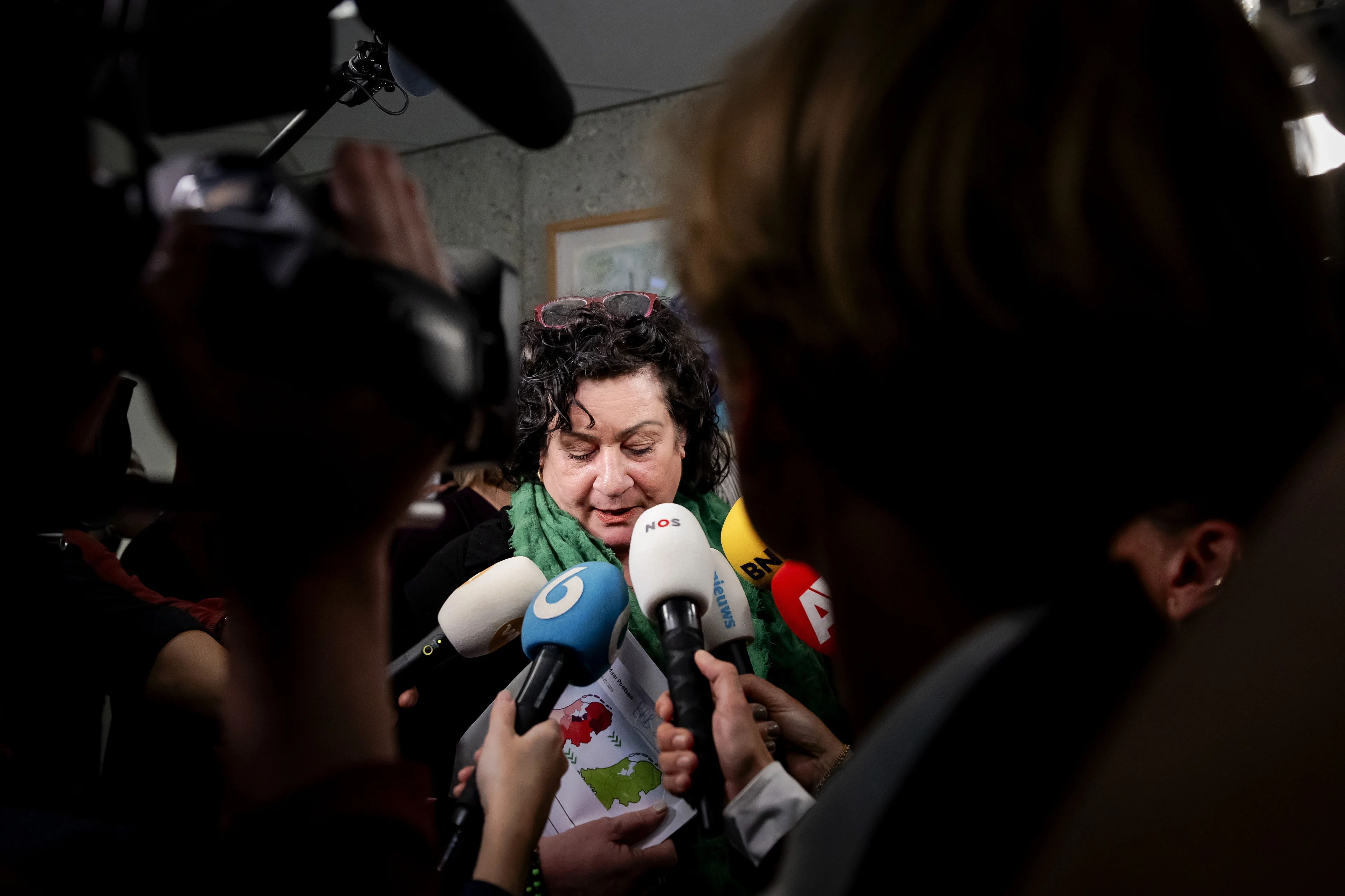 Van der Plas doet aangifte na genocide-poster Gaza