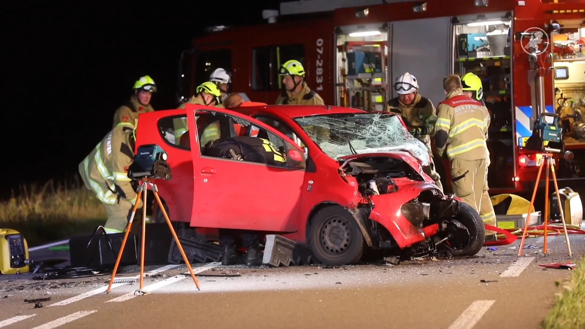 Drie gewonden bij auto-ongeluk op N224, bestuurder onder invloed van drugs
