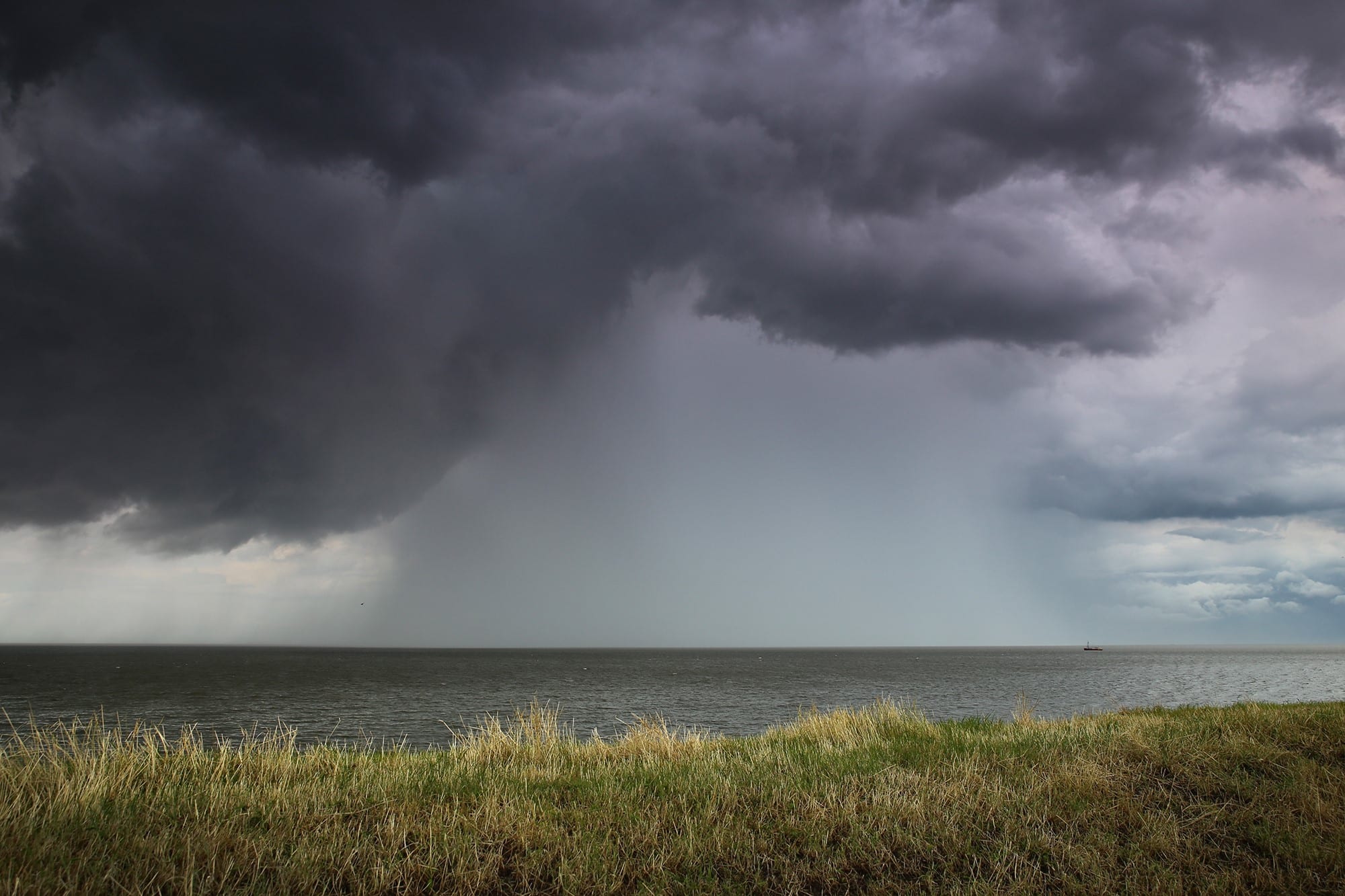 Stevige buien met onweer en windstoten trekken over het land