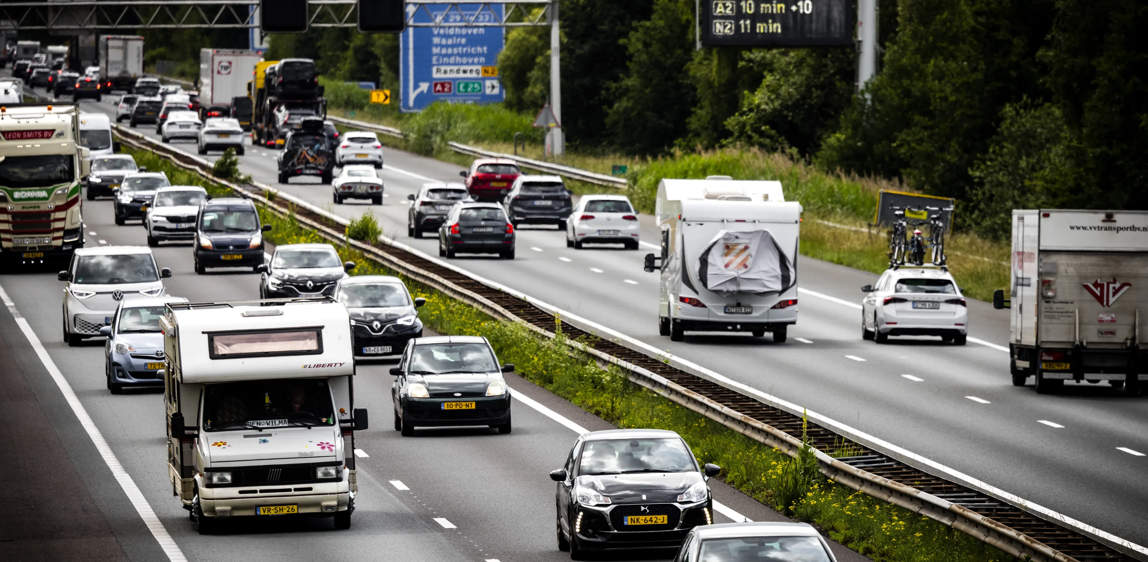 'Extreme hinder’ door vakantiedrukte en wegwerkzaamheden op (Europese) snelwegen