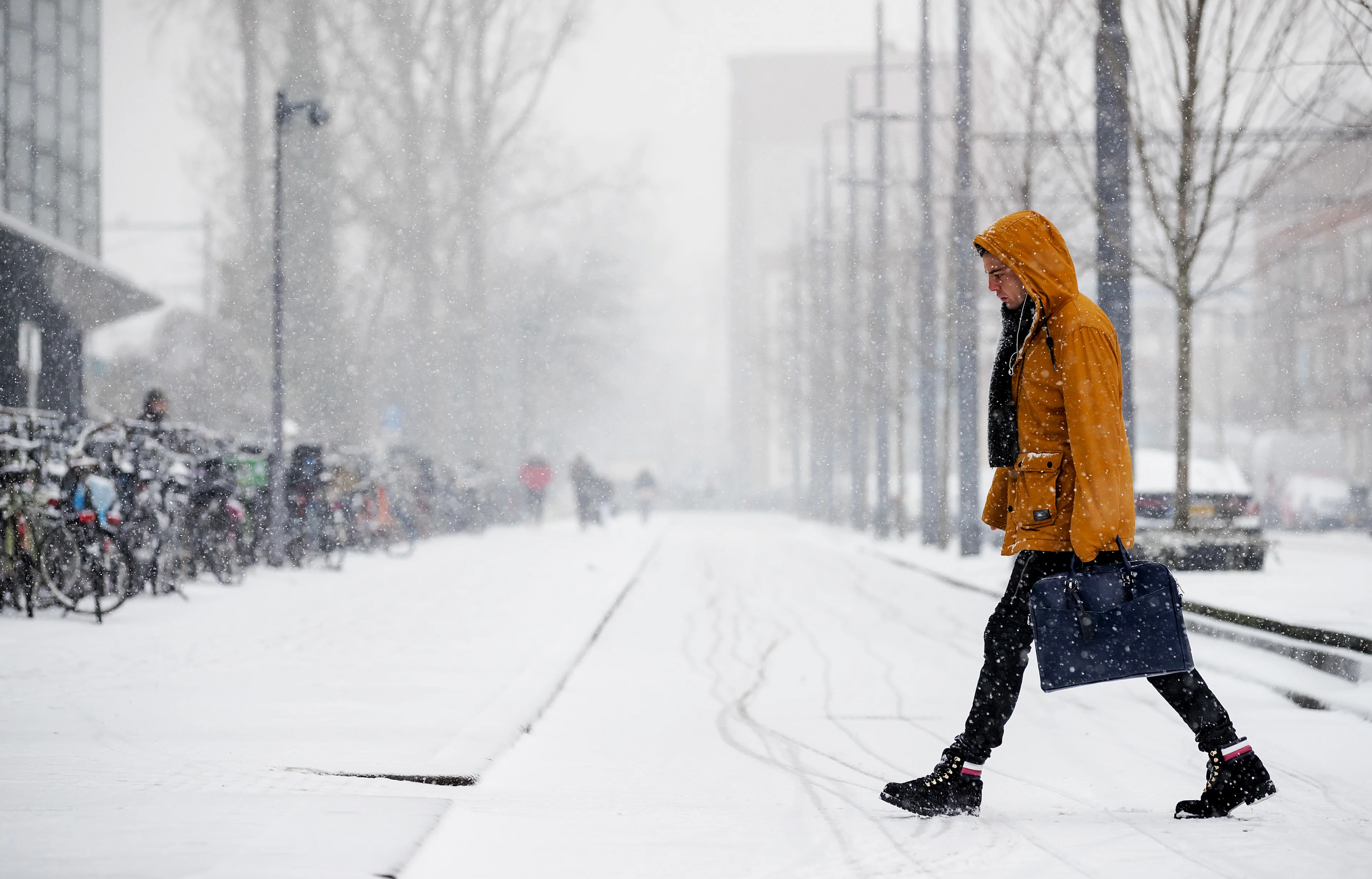 April was 'historisch' koud, vrij zonnig en met volop sneeuw