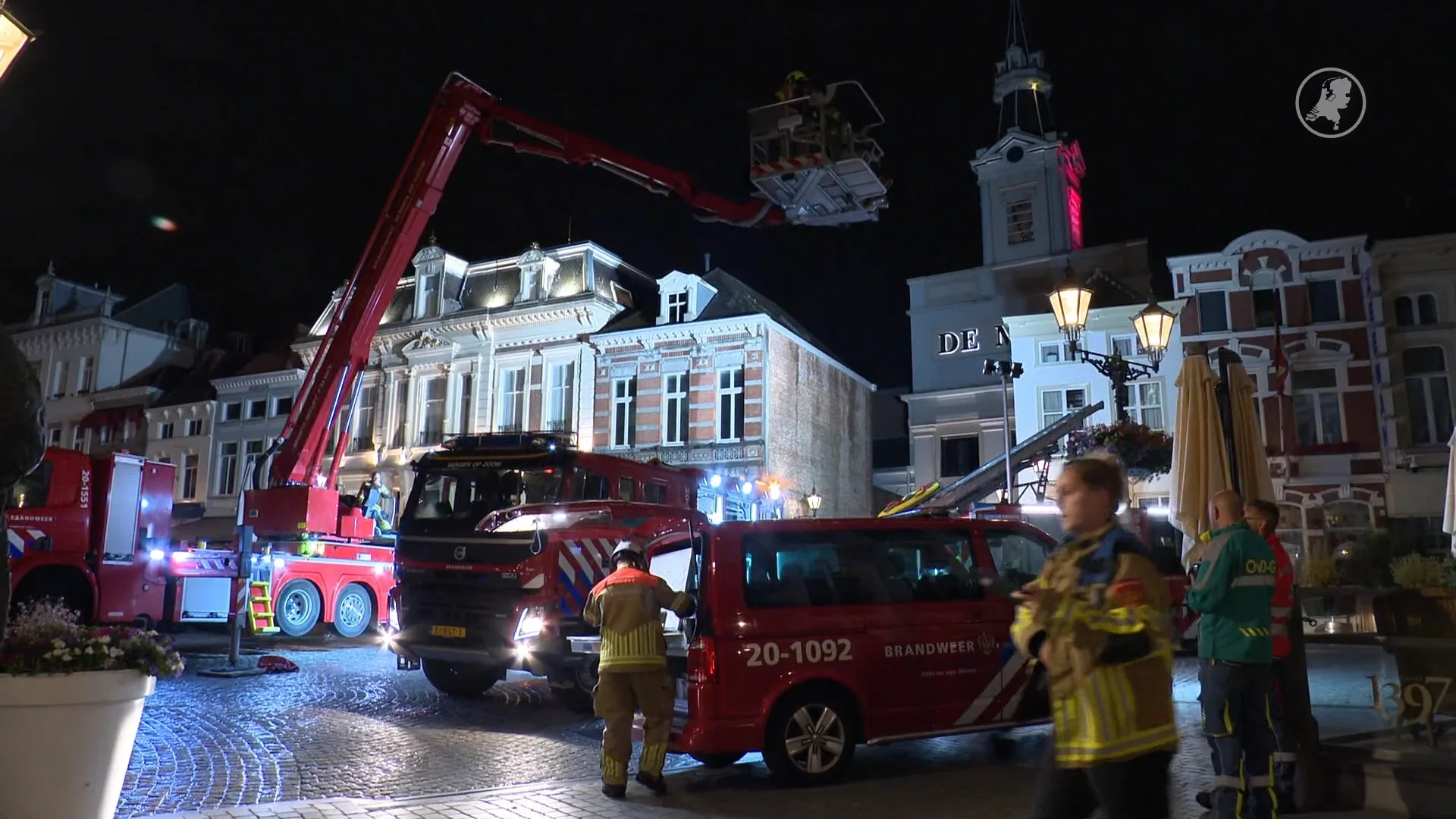 Uitslaande brand in centrum Bergen op Zoom