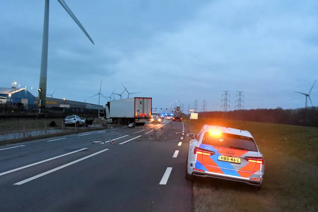 Automobilist (20) komt om bij frontale botsing Ritthem