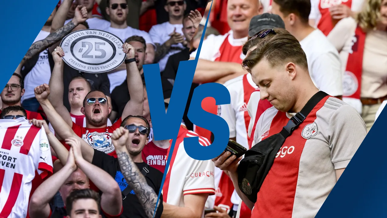 PSV onder voetbalfans nu favoriet voor kampioenschap Eredivisie