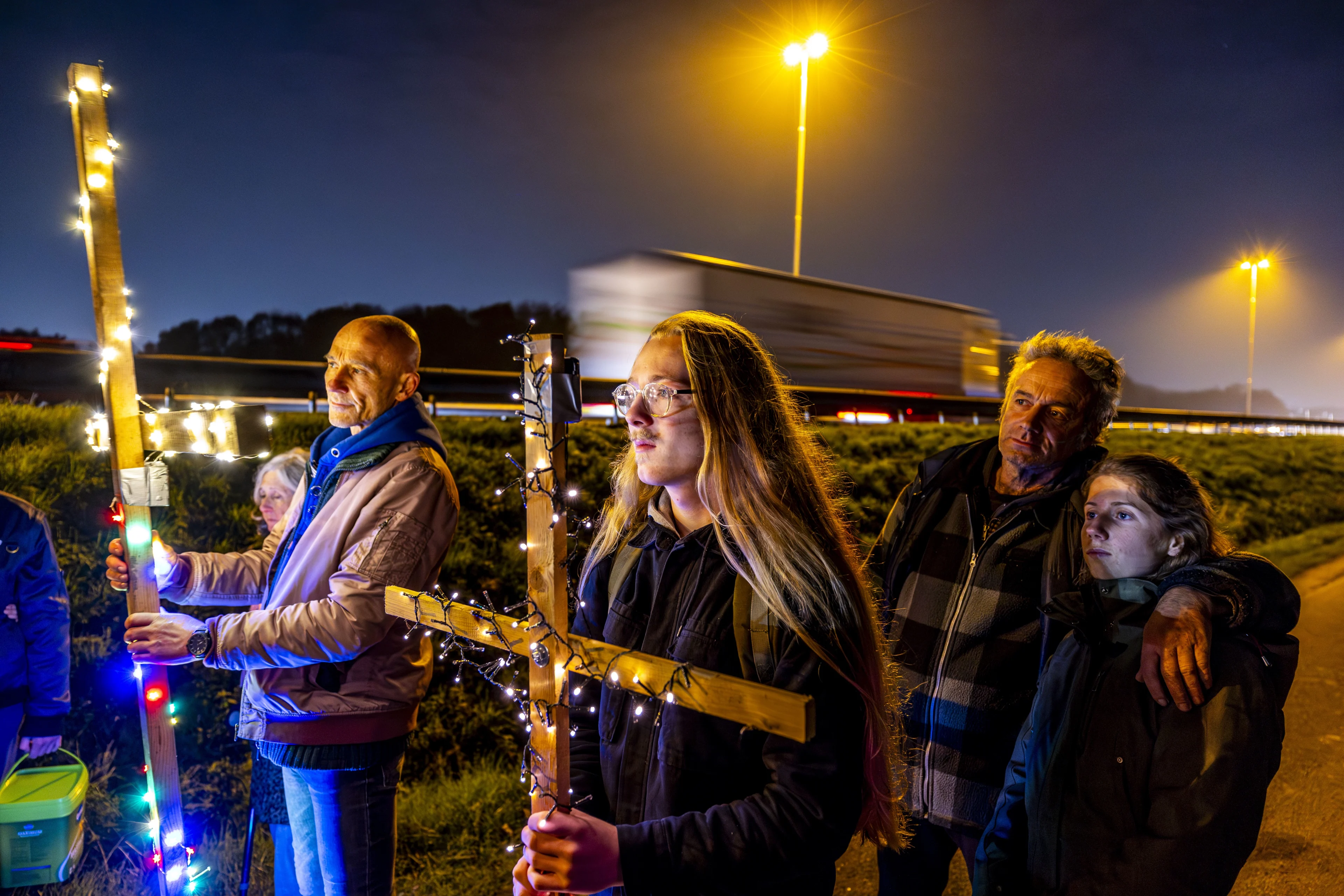 Actievoerders A2 vertrekken na 2 nachten slapen in bomen