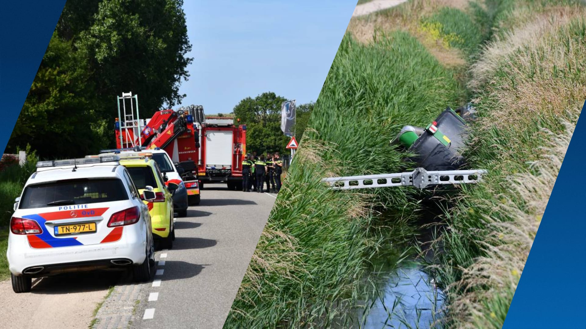 Bestuurder maaimachine omgekomen na ongeval in Noordwelle
