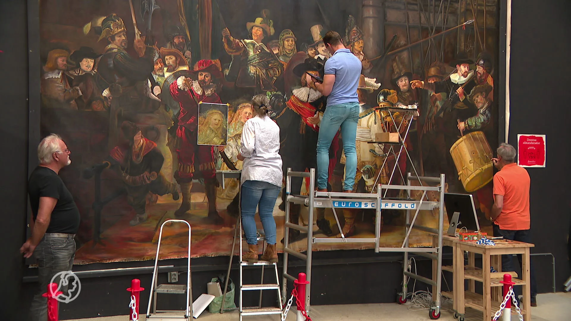 Bijna klaar en 'mooier dan het origineel', iconische Nachtwacht nagebootst door amateurschilders