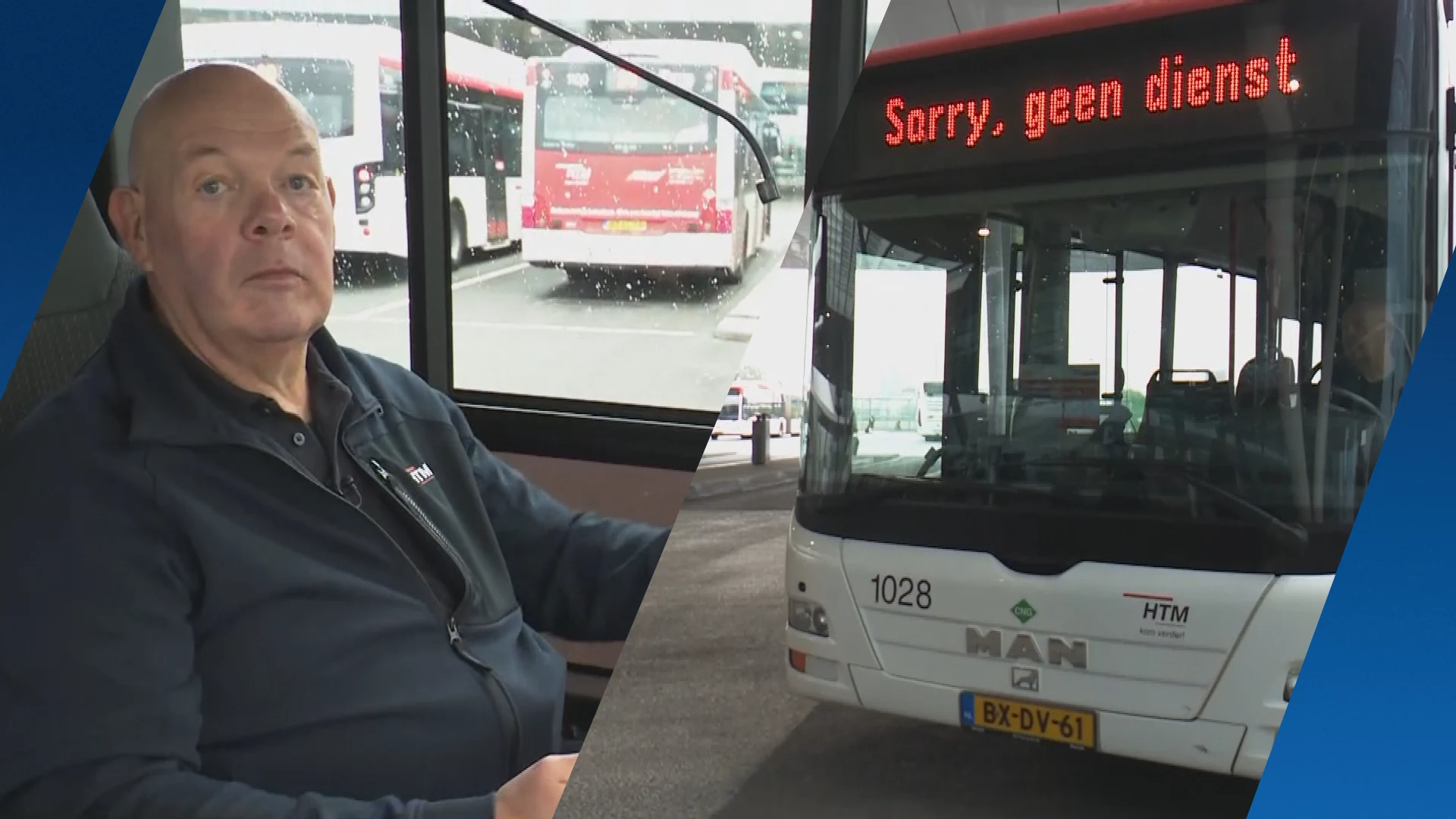 Buschauffeurs toeteren massaal tegen bezuinigingen: 'Zijn ze helemaal betoeterd?'