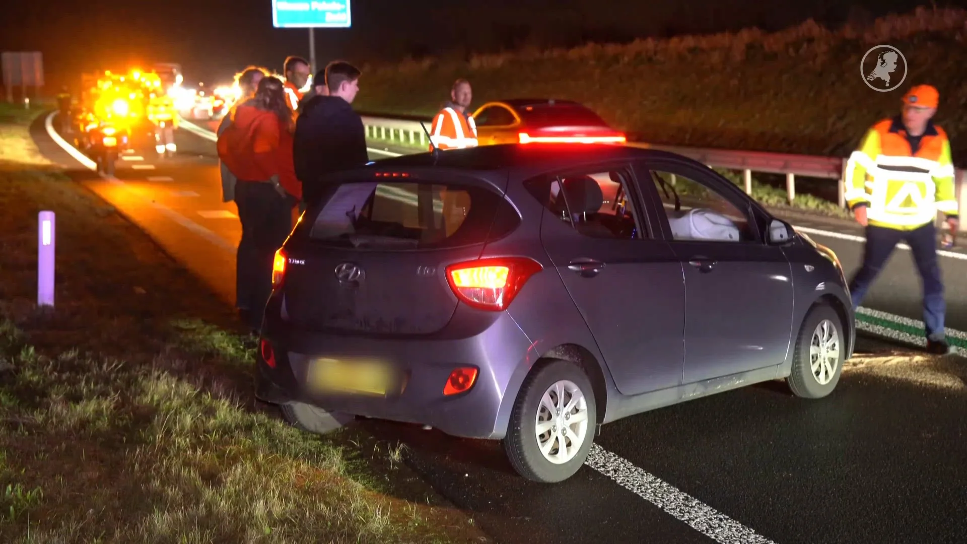 Betrokkene frontale botsing in Nieuwe Pekela vlucht op slippers