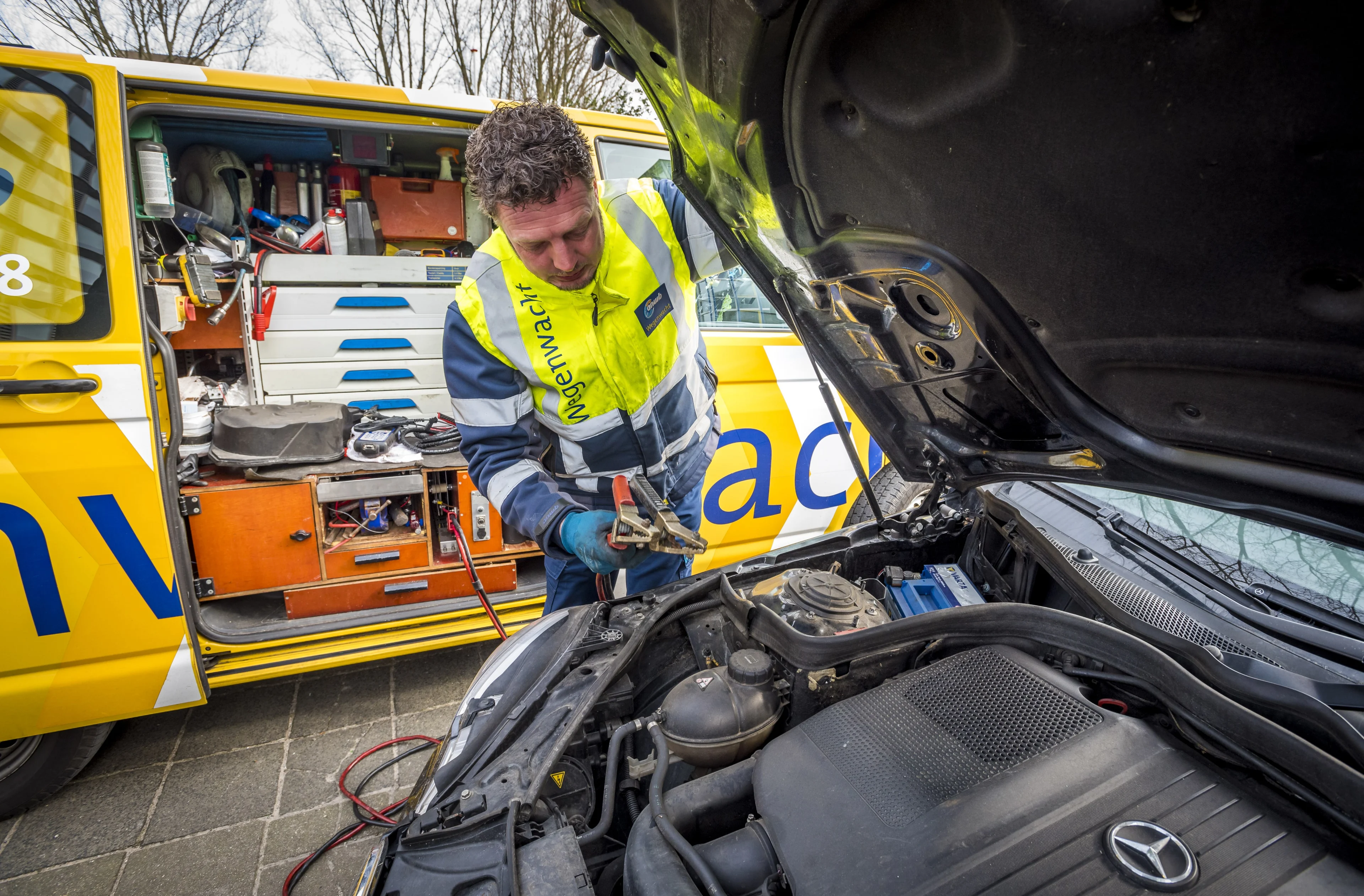 Wegenwacht overspoeld met pechmeldingen door vrieskou