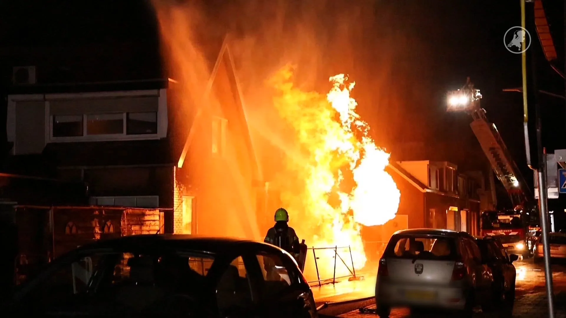 Gaslekkage met brand in Gelderse Asperen