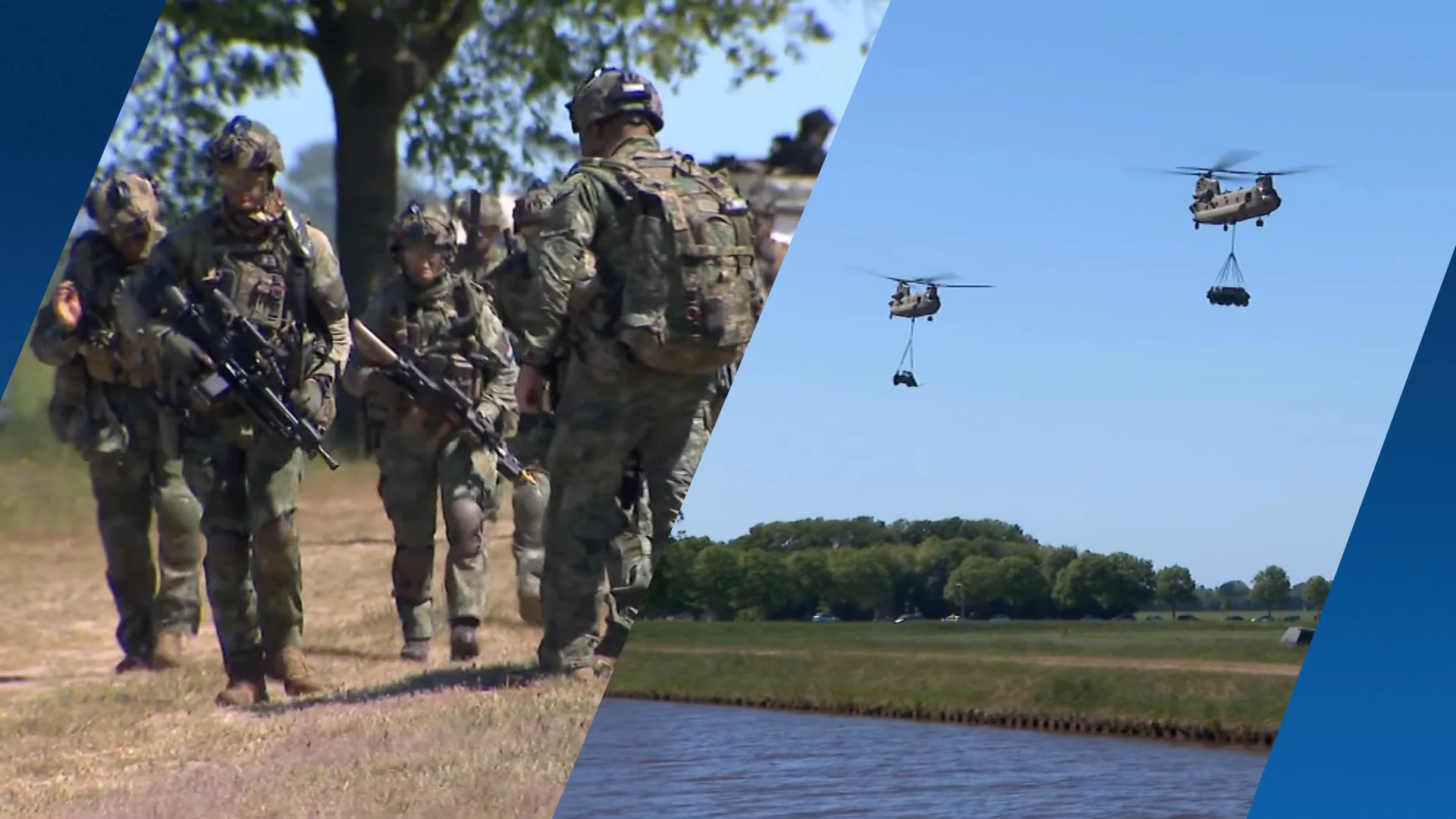 Grote Defensie-oefening: helikopters en wapengekletter in Drents dorp