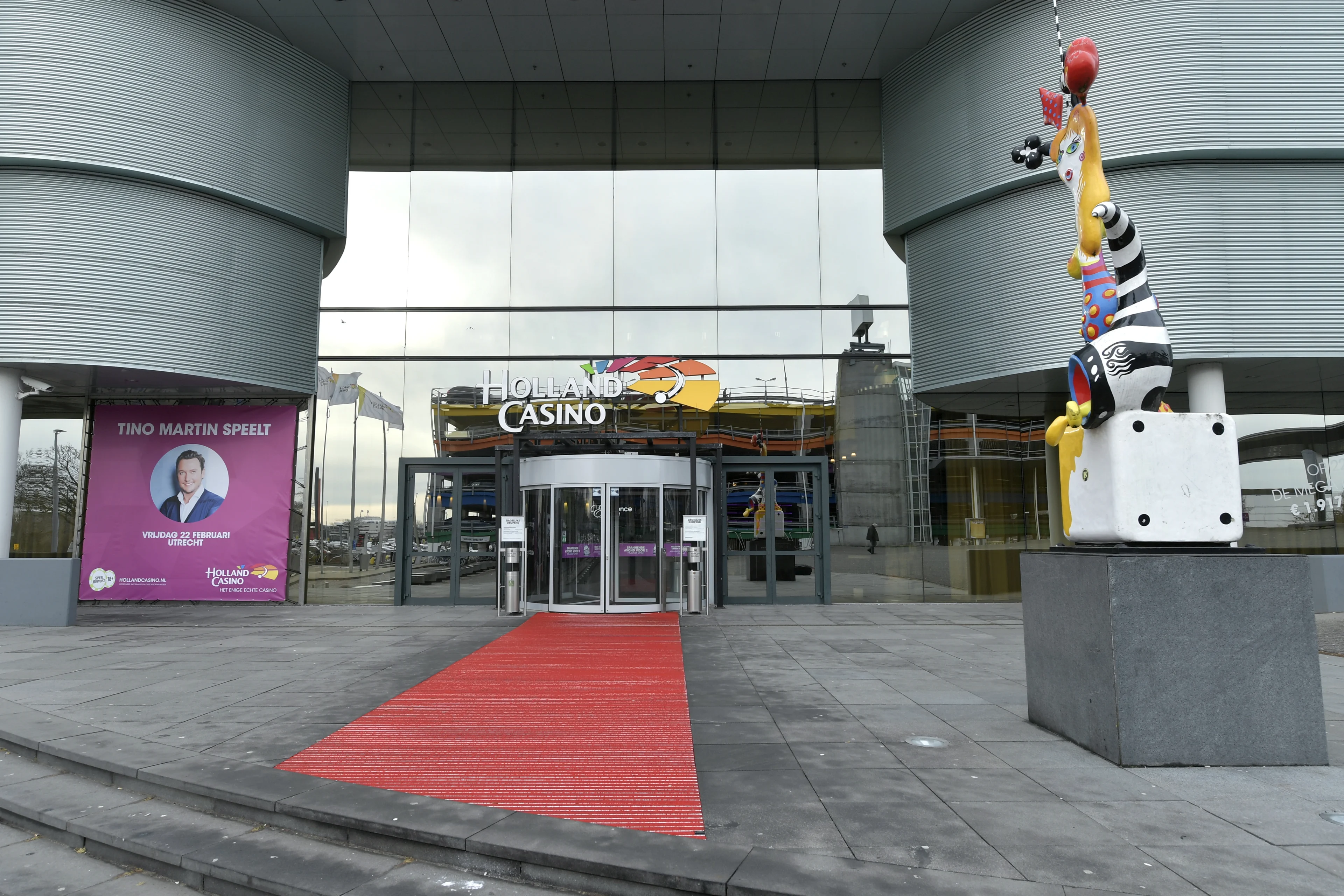 500 asielzoekers opgevangen in voormalig casino Utrecht