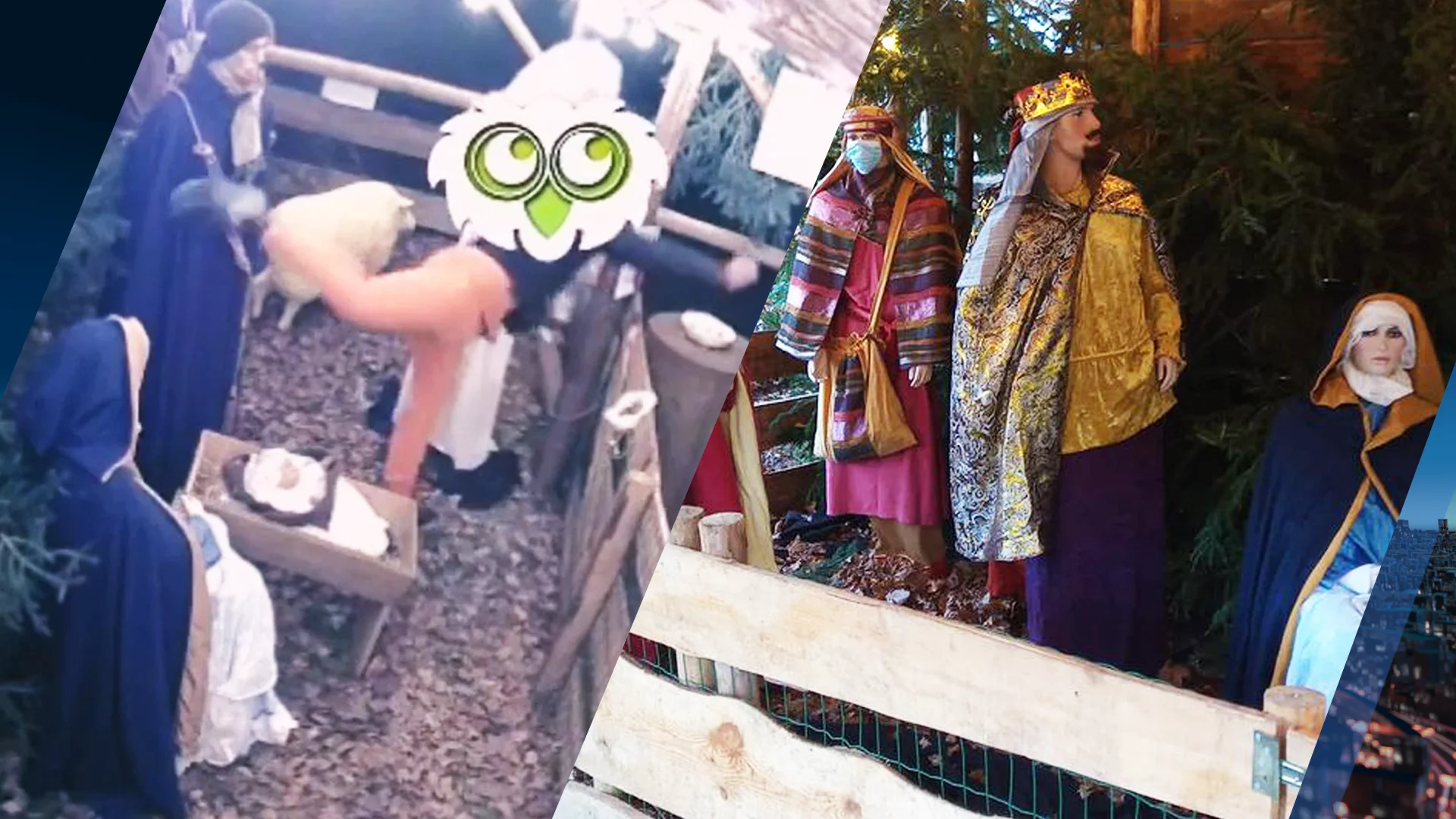 Vandaal leeft zich met karatetrappen uit op levensgrote kerststal: 'Dit is puur geweld!'