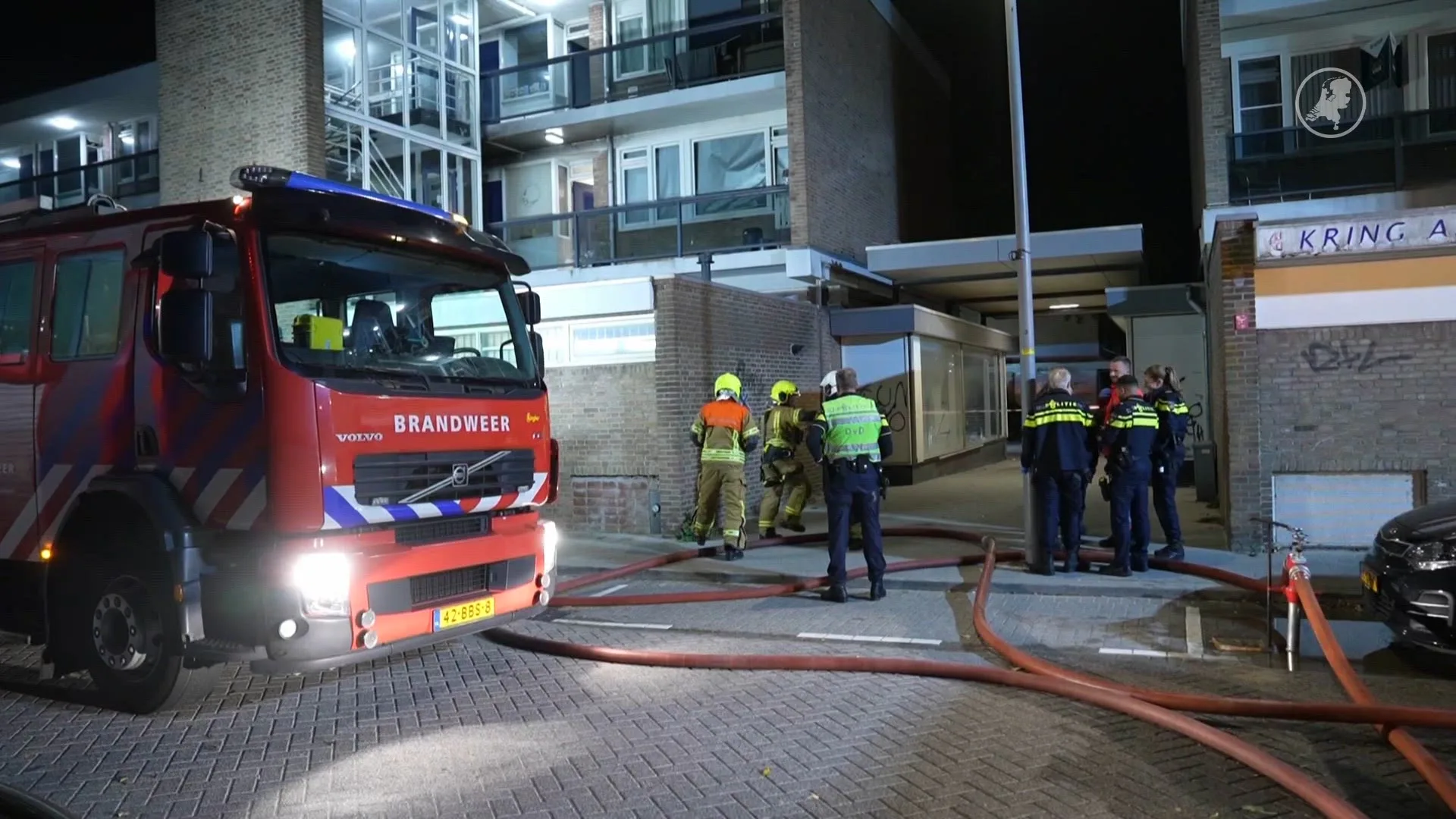 Man zwaargewond na keukenbrand in portiekwoning Rotterdam