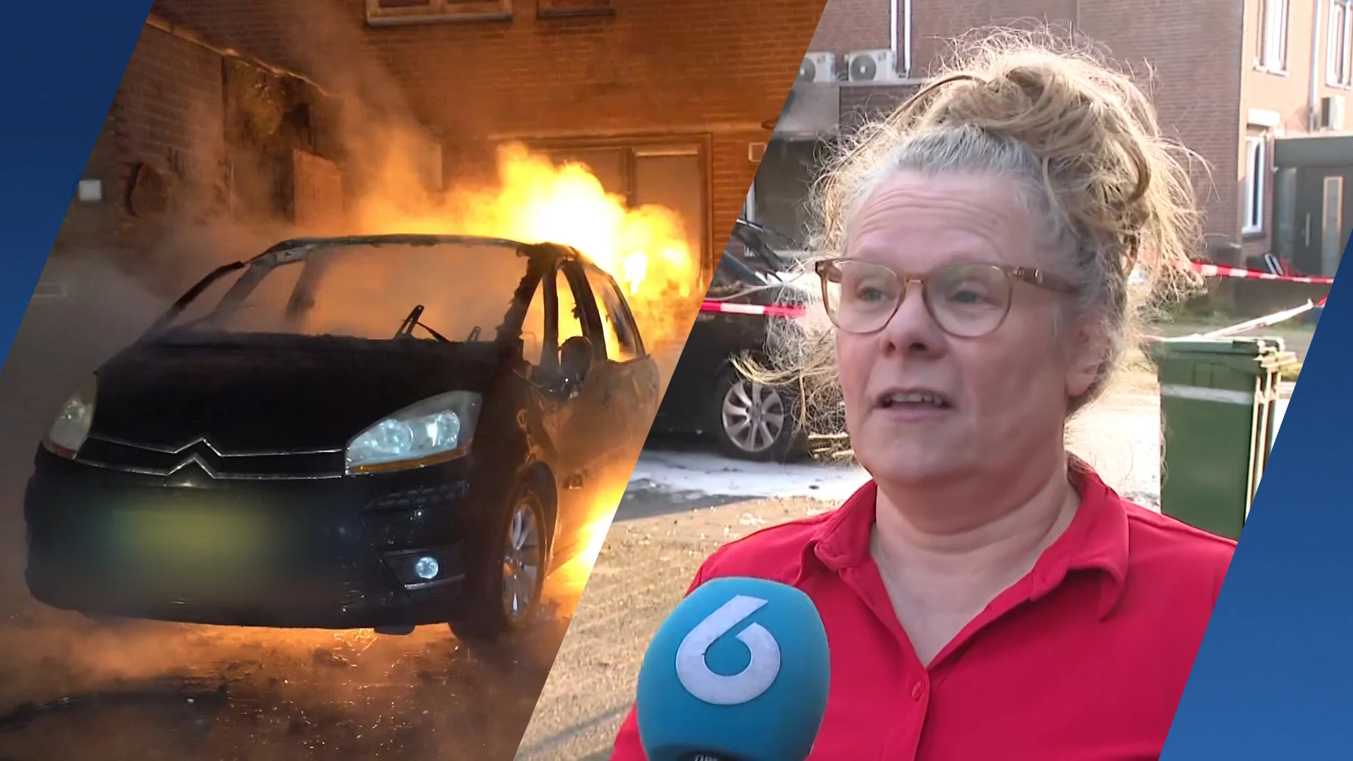 Meerdere huizen ontruimd bij felle brand in Schijndel, mogelijk brandstichting