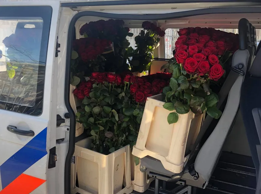 Valentijnsdief steelt geen harten, maar een lading rozen