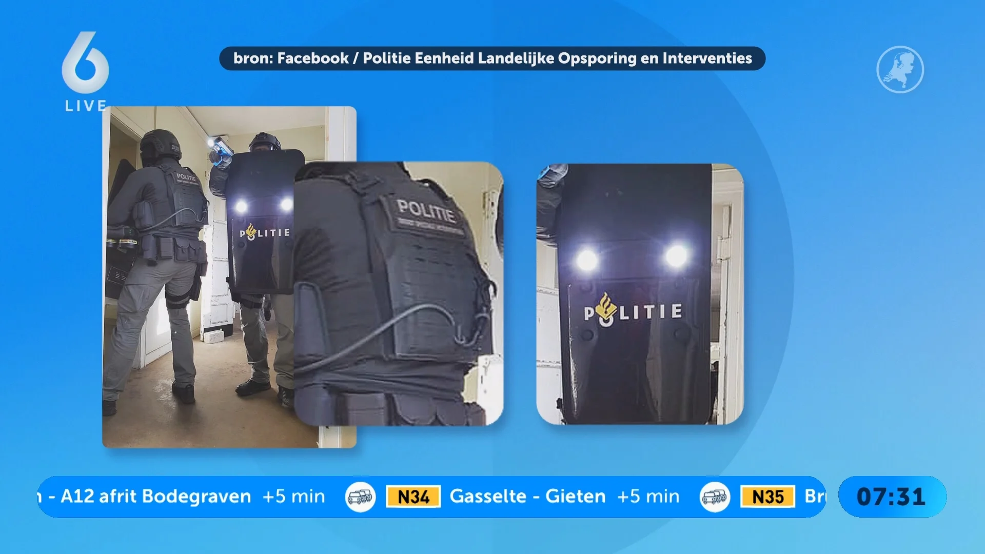 Diefstal kogelwerende vesten en schilden: politie vreest crimineel misbruik