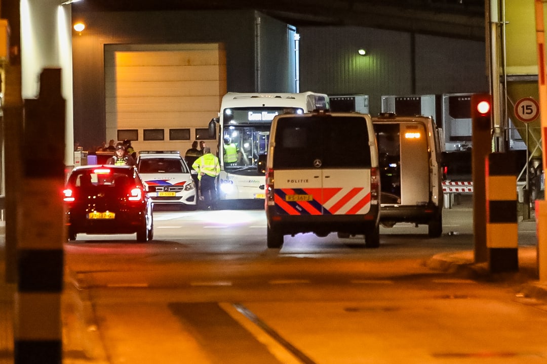 Tientallen dierenactivisten bezetten kalverslachterij Ekro in Apeldoorn